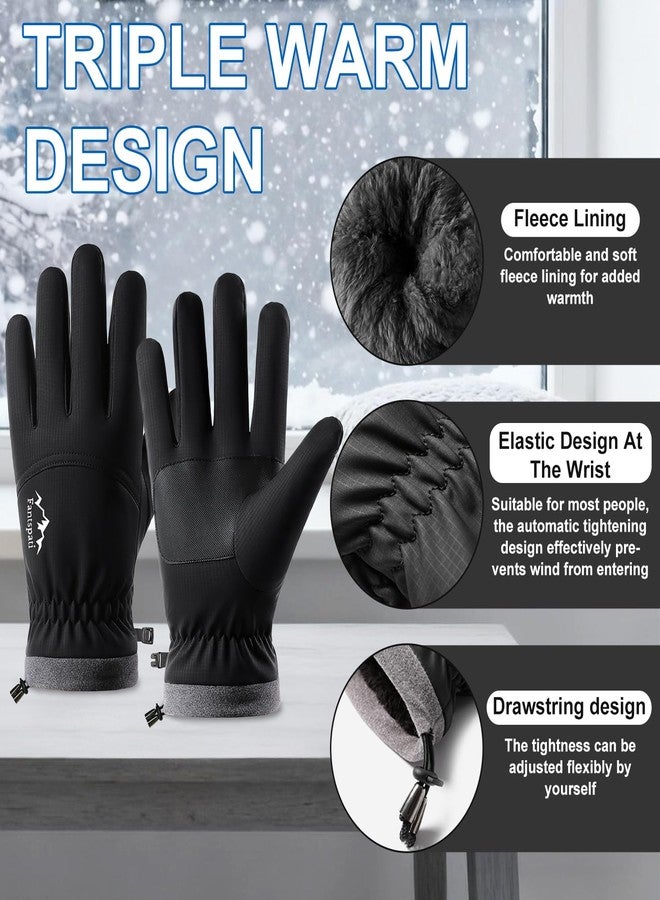 Fantspati Winter Waterproof ski Gloves (Black, L) - Image 3